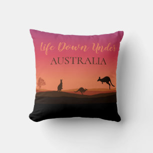 Leven onder de kangoeroe Australië werp kussen