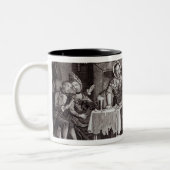 Leven onder de trap tweekleurige koffiemok (Links)