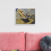 Leven onder vuur - Draak met dwarsbalk Canvas Afdruk (Insitu (Woonkamer))