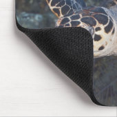 Leven onder water: Een Hawksbill Zee Turtle 2 Muismat (Hoek)
