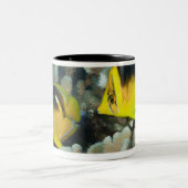 Leven onder water; VIS:  Een paar Fourspot Tweekleurige Koffiemok (Center)