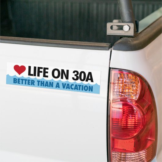 Leven op 30A Northwest Florida Bumpersticker (Op Truck)