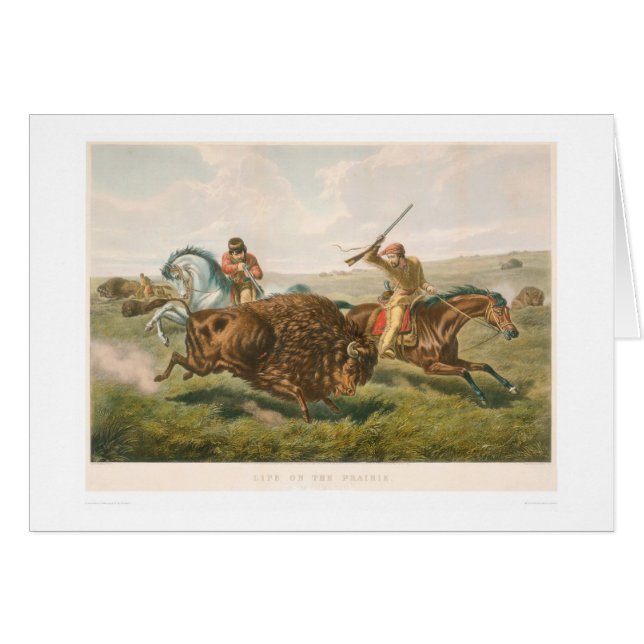 Leven op de Prairie: De Buffalo Hunt (0878A) (Voorkant Horizontaal)