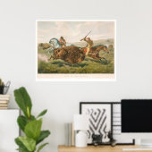 Leven op de Prairie: De Buffalo Hunt (0878A) Poster (Thuiskantoor)