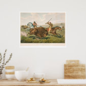 Leven op de Prairie: De Buffalo Hunt (0878A) Poster (Keuken)
