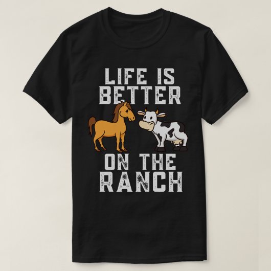 Leven op de ranch t-shirt (Design voorkant)