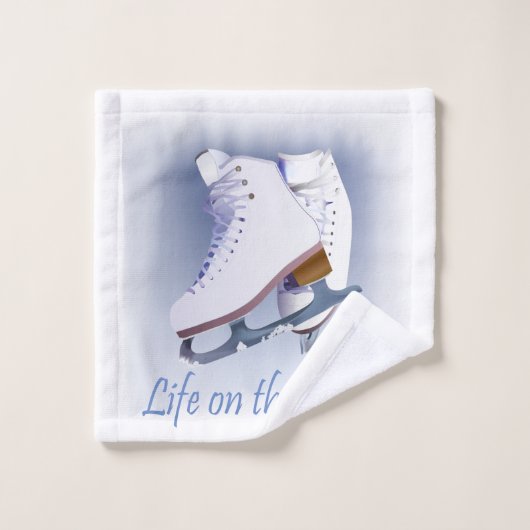 Leven op de rand bad handdoek (Wasdoekje)