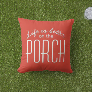 Leven op de veranda is beter Quote Familie Huis De Buitenkussen