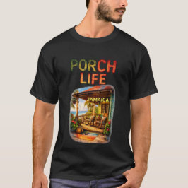 Leven op de veranda jamaica t-shirt