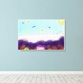 Leven op een Andere Planeet Canvas Afdruk (Insitu (Houten vloer))