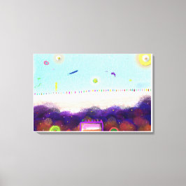 Leven op een Andere Planeet Canvas Afdruk
