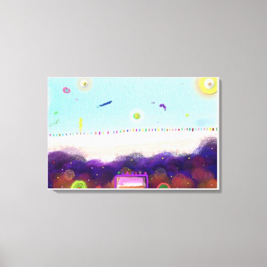 Leven op een Andere Planeet Canvas Afdruk (Voorkant)