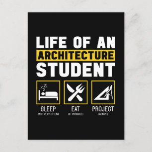 Leven op een Architectuur Student Architect Job Feestdagenkaart
