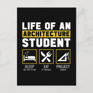 Leven op een Architectuur Student Architect Job Feestdagenkaart