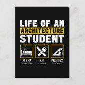 Leven op een Architectuur Student Architect Job Feestdagenkaart (Voorkant)