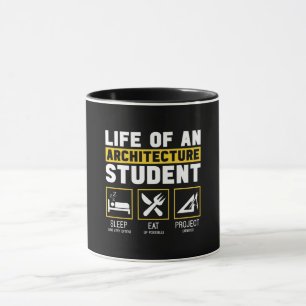Leven op een Architectuur Student Architect Job T- Mok