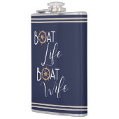 Leven Op Een Boot Nautische Bachelorette Party Ech Heupfles (Links)