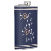 Leven Op Een Boot Nautische Bachelorette Party Ech Heupfles (Rechts)