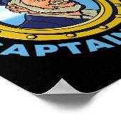 Leven op een boot Zeilkapitein Varende schipper Ze Poster (Hoek)