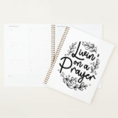Leven op een gebed inspirerend Christelijk citaat Planner (Display)