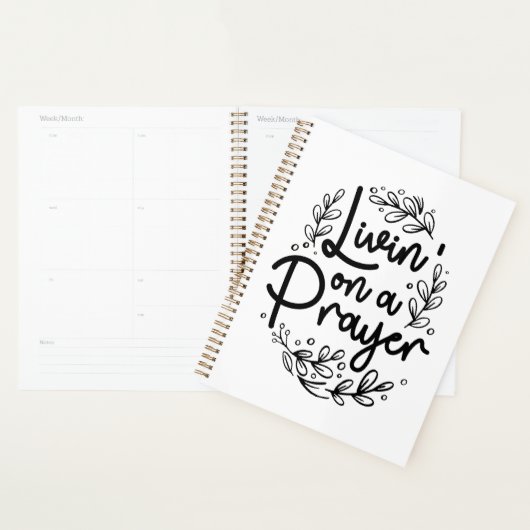 Leven op een gebed inspirerend Christelijk citaat Planner (Display)