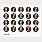 Leven op een reservaat ronde sticker (Vel)