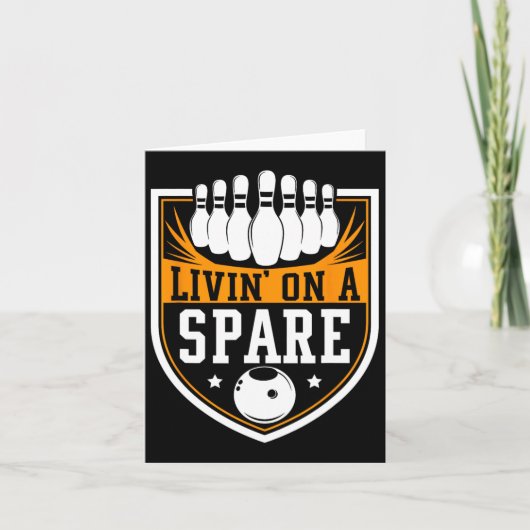 Leven op een reserve - Grappig Bowling Gift Kaart (Voorkant)