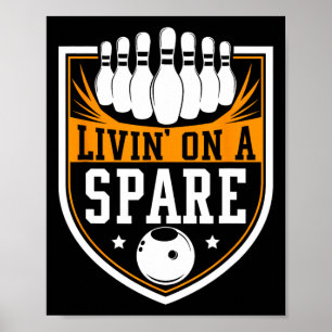Leven op een reserve - Grappig Bowling Gift Poster