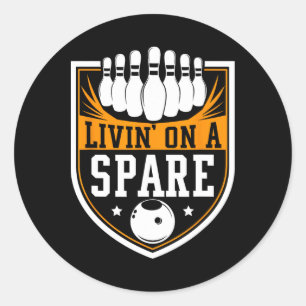 Leven op een reserve - Grappig Bowling Gift Ronde Sticker