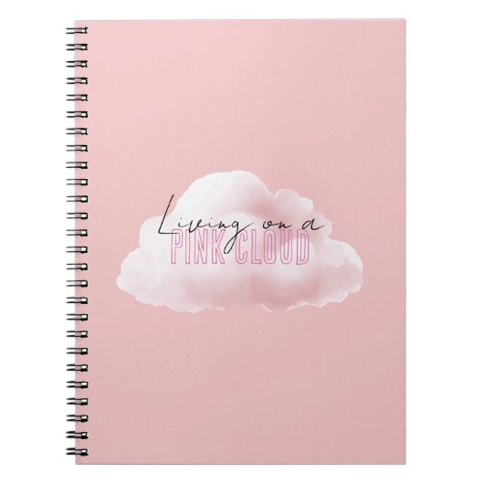 Leven Op Een Roze Wolk Notitieboek (Voorkant)