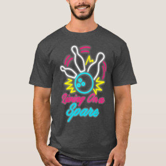 Leven op een schimmige Bowling-speldensport T-shirt