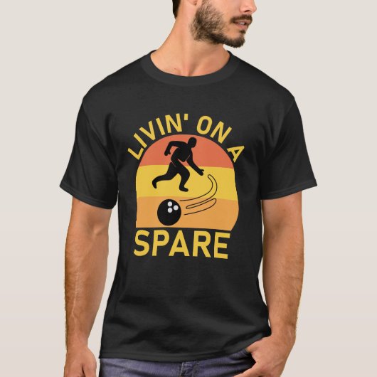 Leven op een Spare Bowling liefhebbers T-shirt (Voorkant)