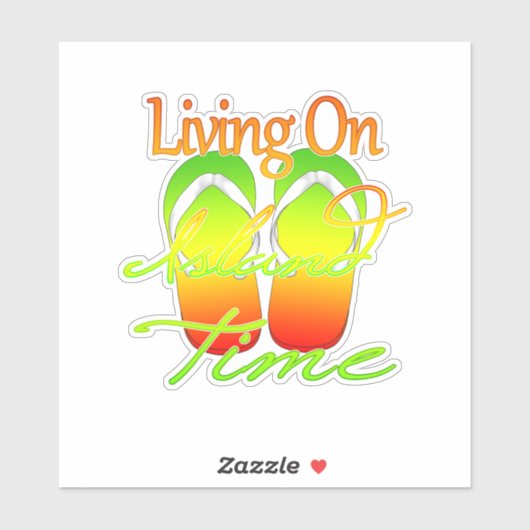 Leven Op Eilandtijd Sticker (Vel)