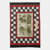 Leven op het checkboard van het Boerderij Theedoek (Verticaal)