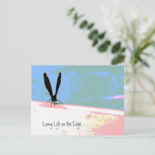 Leven op het Edge-Briefkaart Briefkaart (Staand voorkant)