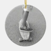 Leven op het longboard keramisch ornament (Voorkant)