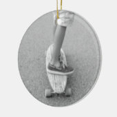 Leven op het longboard keramisch ornament (Links)