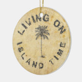 LEVEN OP ISLAND TIJD KERAMISCH ORNAMENT (Links)