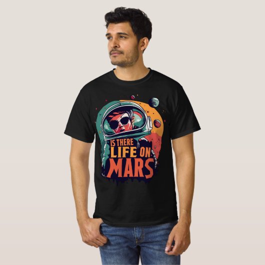 Leven op Mars Design T-shirt (Voorkant volledig)