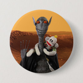 Leven op Mars Ronde Button 7,6 Cm