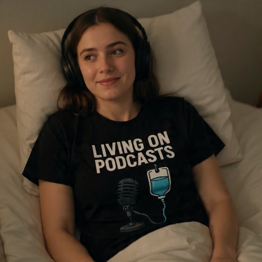 Leven op podcasts t-shirt