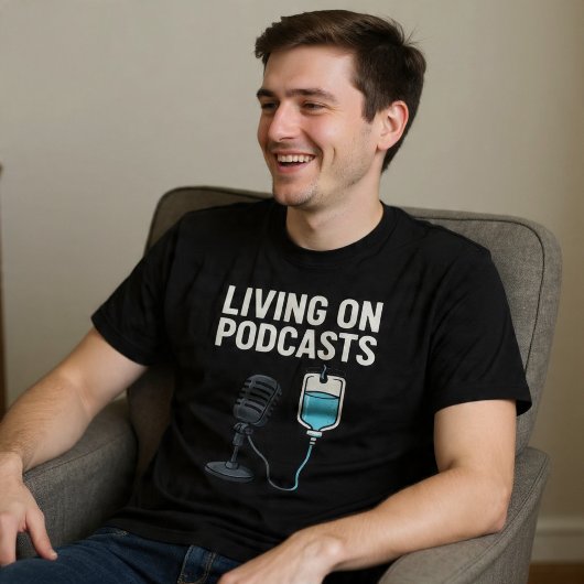 Leven op podcasts t-shirt