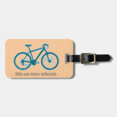 leven op wielen - fietsen bagagelabel (Voorkant horizontaal)