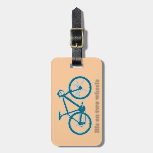 leven op wielen - fietsen bagagelabel (Voorkant verticaal)