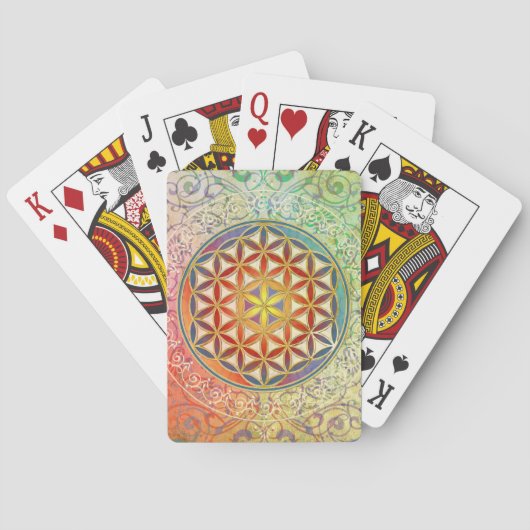 Leven - Ornament I Pokerkaarten (Achterkant)