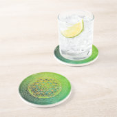 Leven - Ornament II Zandsteen Onderzetter (Zijkant)