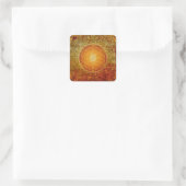 Leven - Ornament III Vierkante Sticker (Tas)