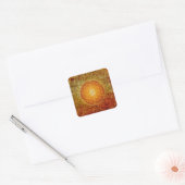 Leven - Ornament III Vierkante Sticker (Envelop)