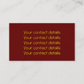 Leven - Ornament III Visitekaartje (Achterkant)