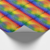 Leven - Ornament Regenbooggoud Cadeaupapier (Hoek)